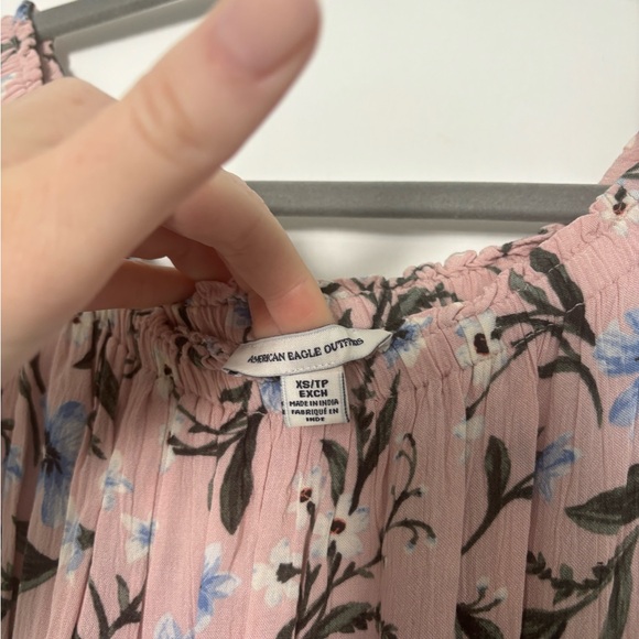 American Eagle Outfitters Pink and Blue Floral Maxi Dress - Picture 4 of 4